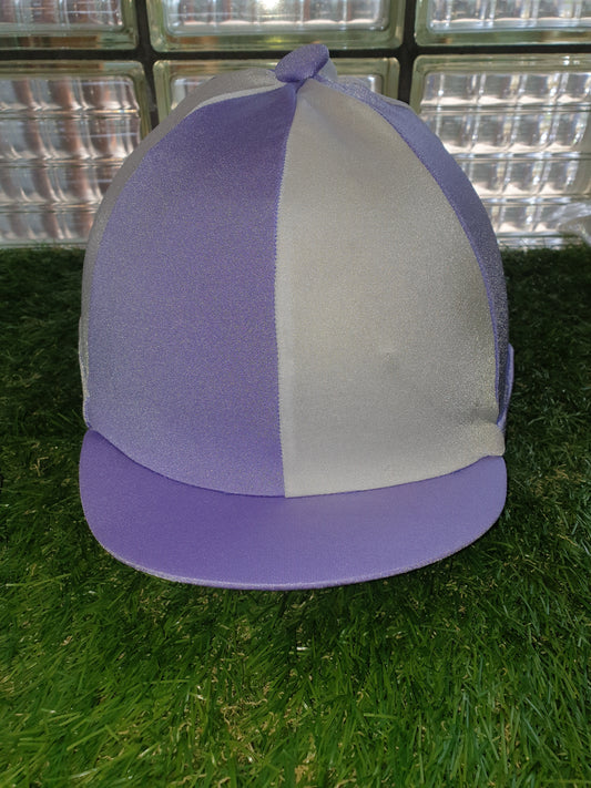 Lilac and white  hat silk  One size FREE POSTAGE 🟣