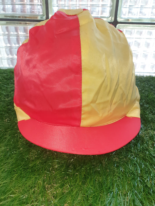 Red and yellow  hat silk  One size FREE POSTAGE 🟣