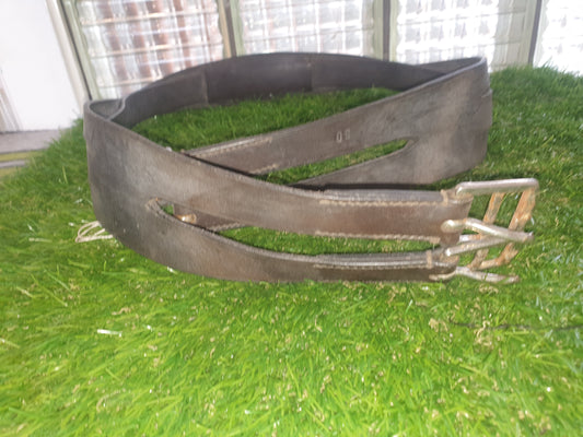 Used leather cross style 50" brown girth