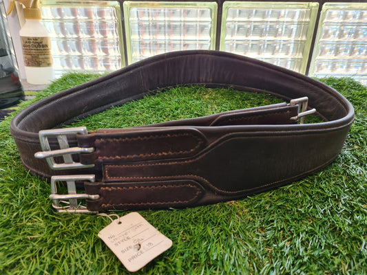 54" girth brown soft leather comfort