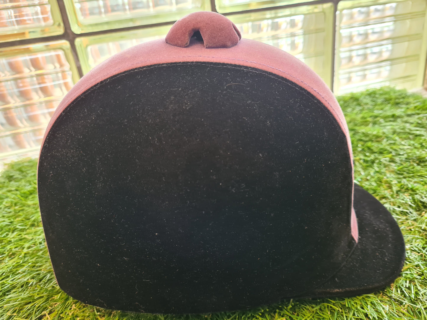 Fritz equestrian purple and black velvet riding hat 54cm FREE POSTAGE ❤️