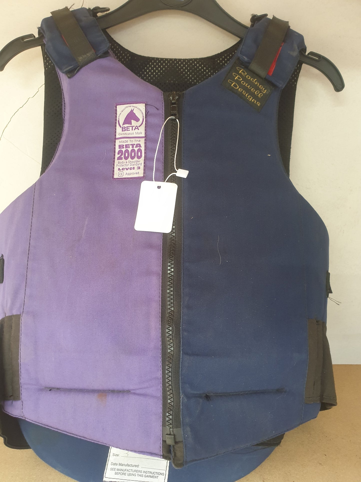 Navy and purple Rodney Powell body protector size 3 FREE POSTAGE ❤️