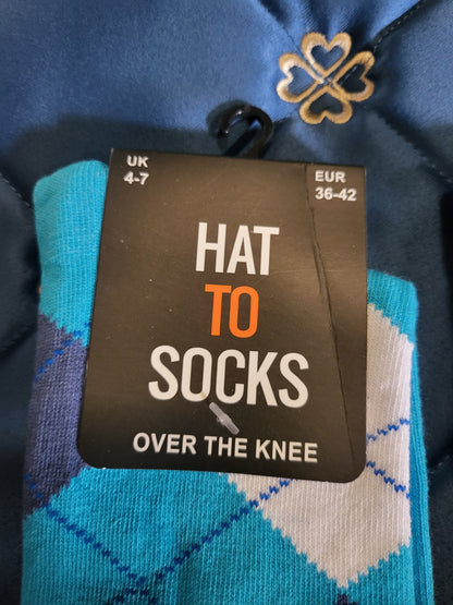 NEW knee high checkered warm socks 🟢