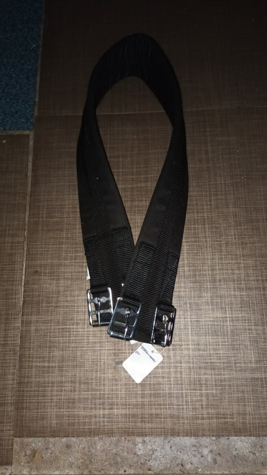 38" black like new cotton girth