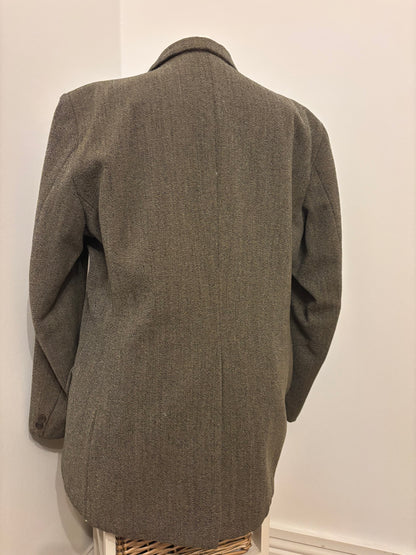 Mears green pure wool tweed jacket 42” size 18❣️