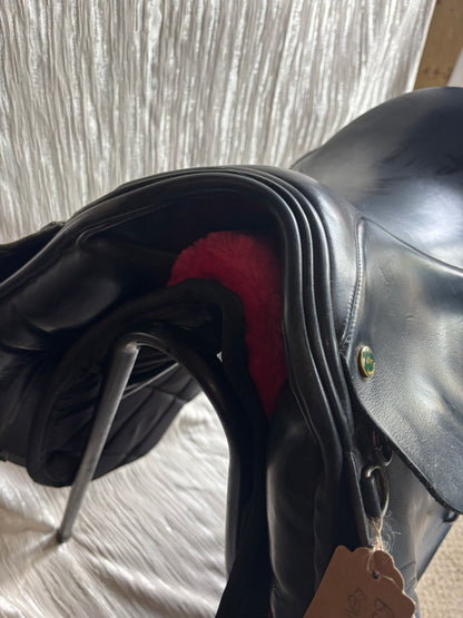 Oakfield 18” black leather WH saddle wide/xwide