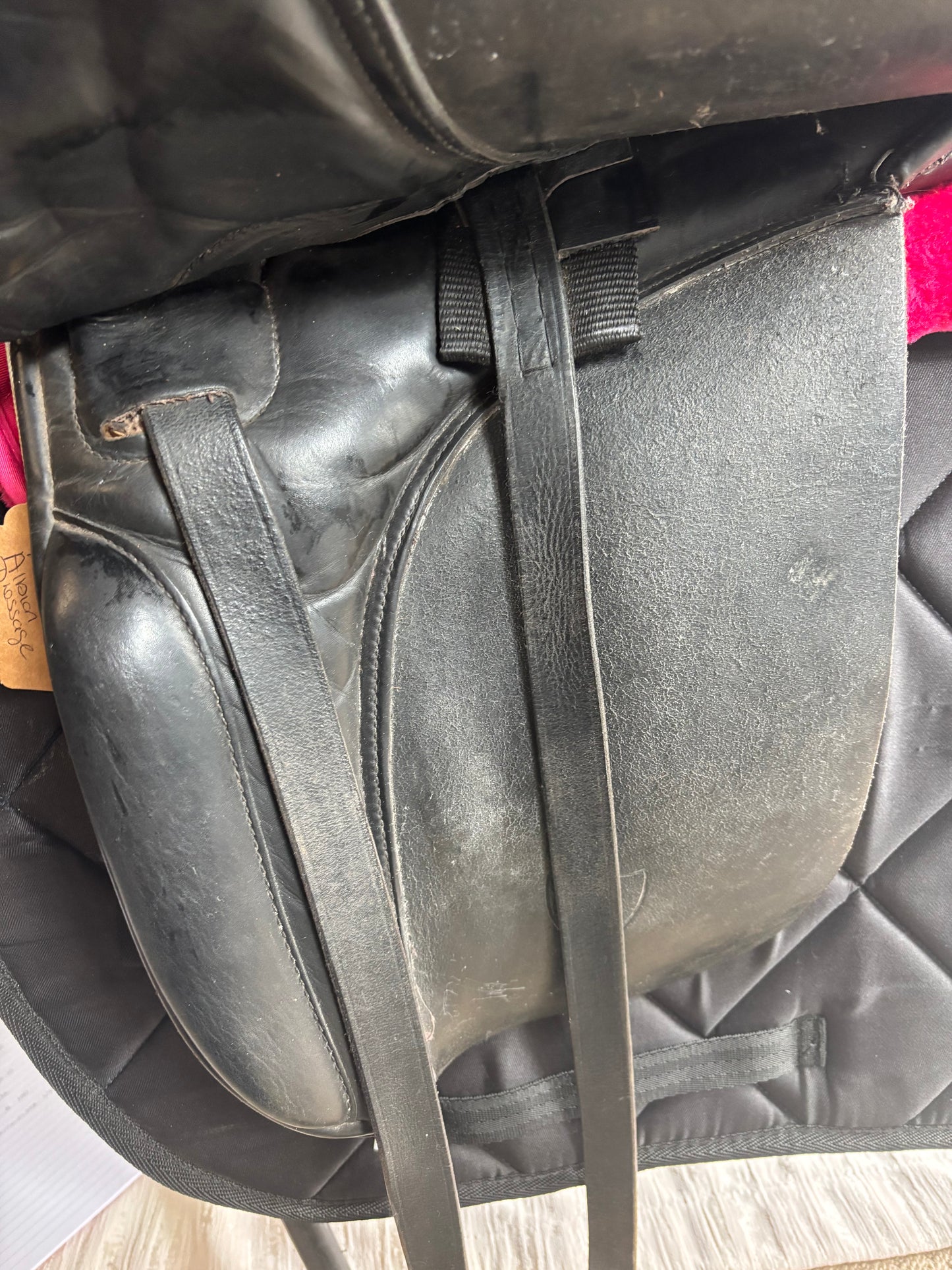 Antill black dressage 17.5” wide/xwide saddle