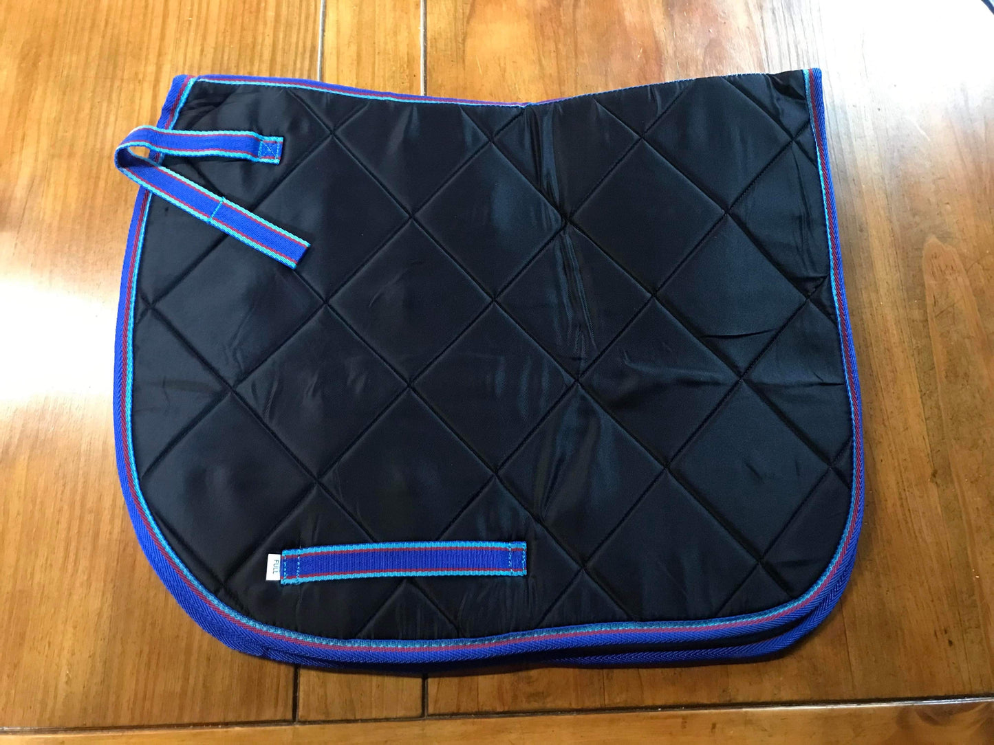 New DEAL OF THE DAY black and blue saddle pad FREE POSTAGE❤️