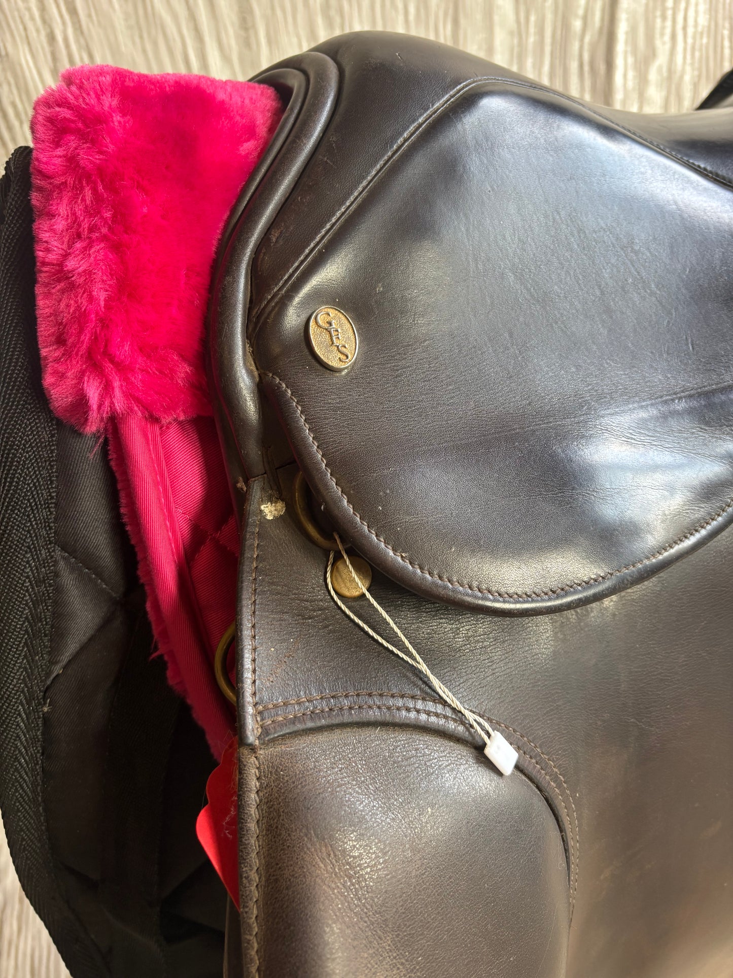 18.5” GFS fieldhouse brown leather GP saddle wide