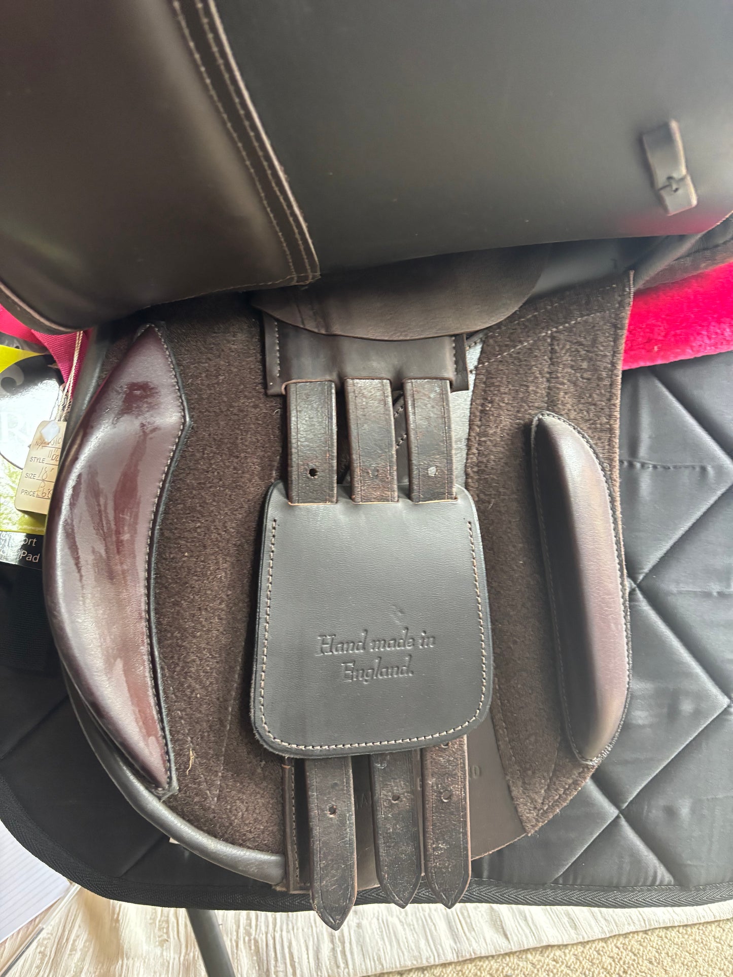New brown leather comfort saddle 17.5” xwide