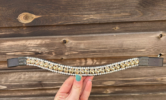New gold and silver curved browband FREE POSTAGE❤️