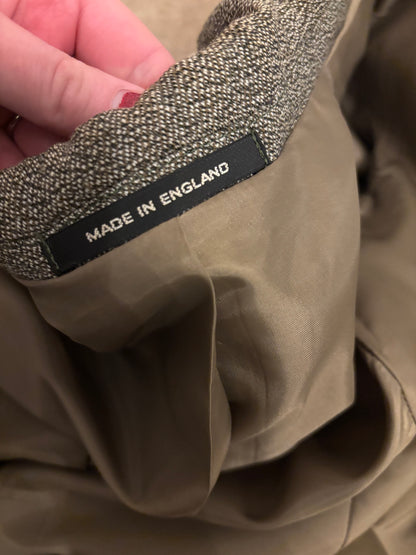 Mears pure wool green tweed jacket 42”  size 18 ❣️