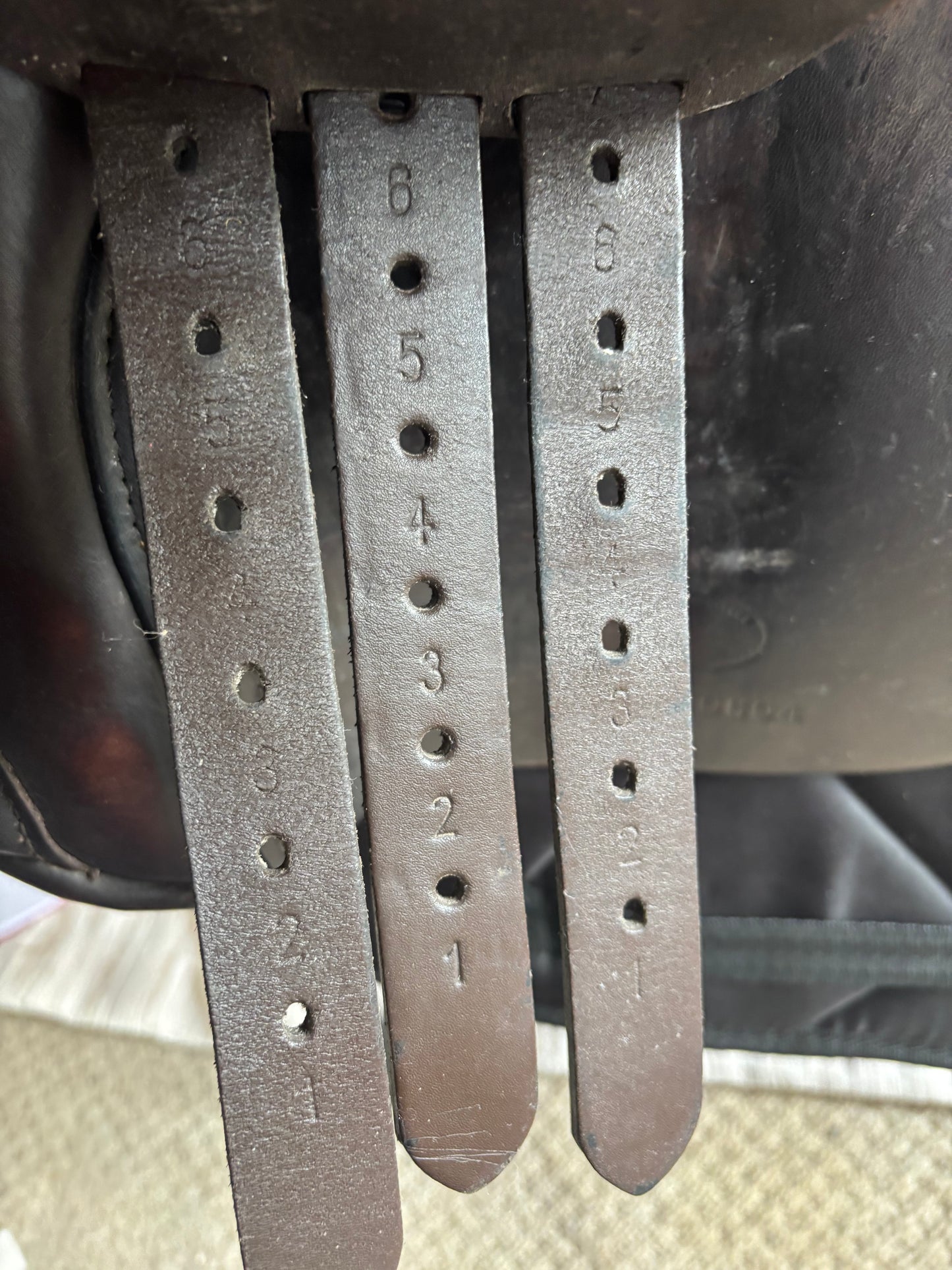 17.5” brown village saddlery gp saddle