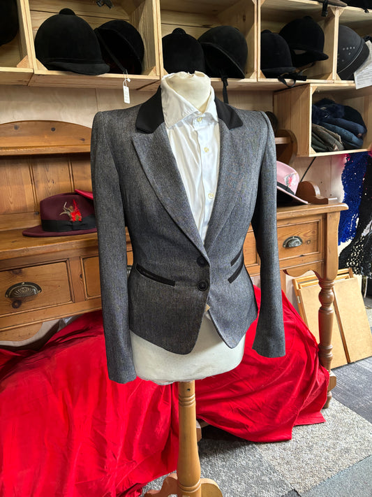 Grey next petite in hand jacket size 8 FREE POSTAGE 🔵