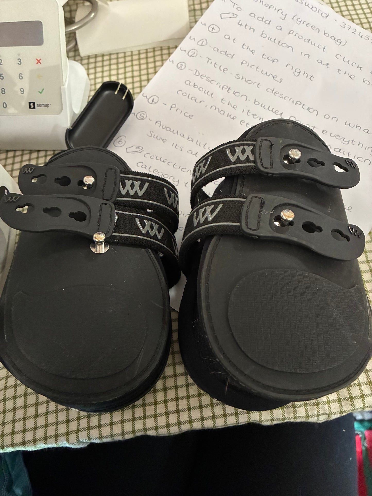 Black wolf wear  Fetlock boots full - x full ❤️