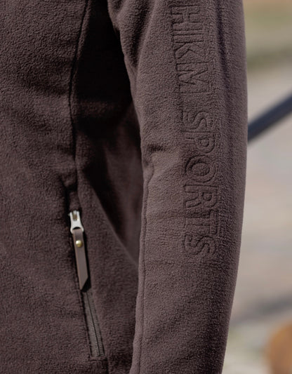 New hkm fleece high neck jackets in brown and navy❣️