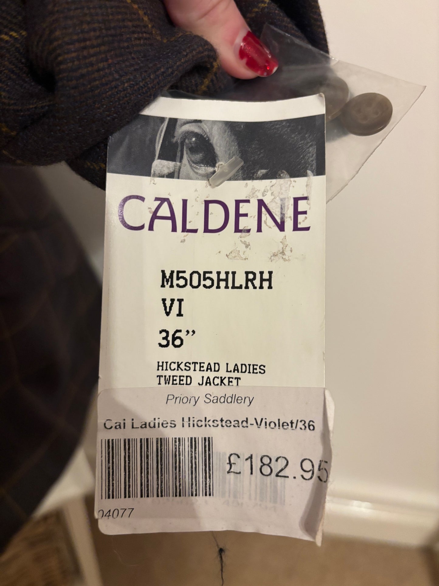 New caldene hickstead violet tweed with yellow over check❣️