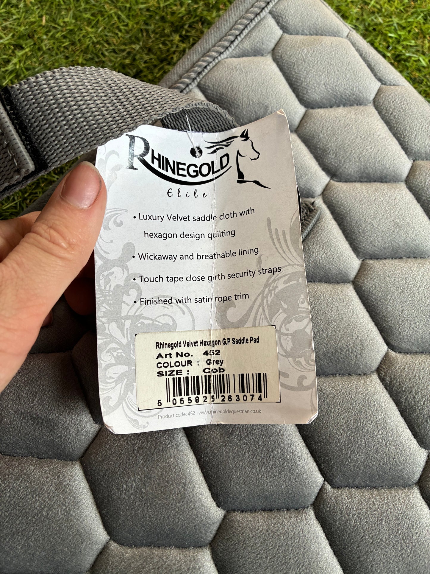 New Rhinegold grey full size saddle pad ❤️