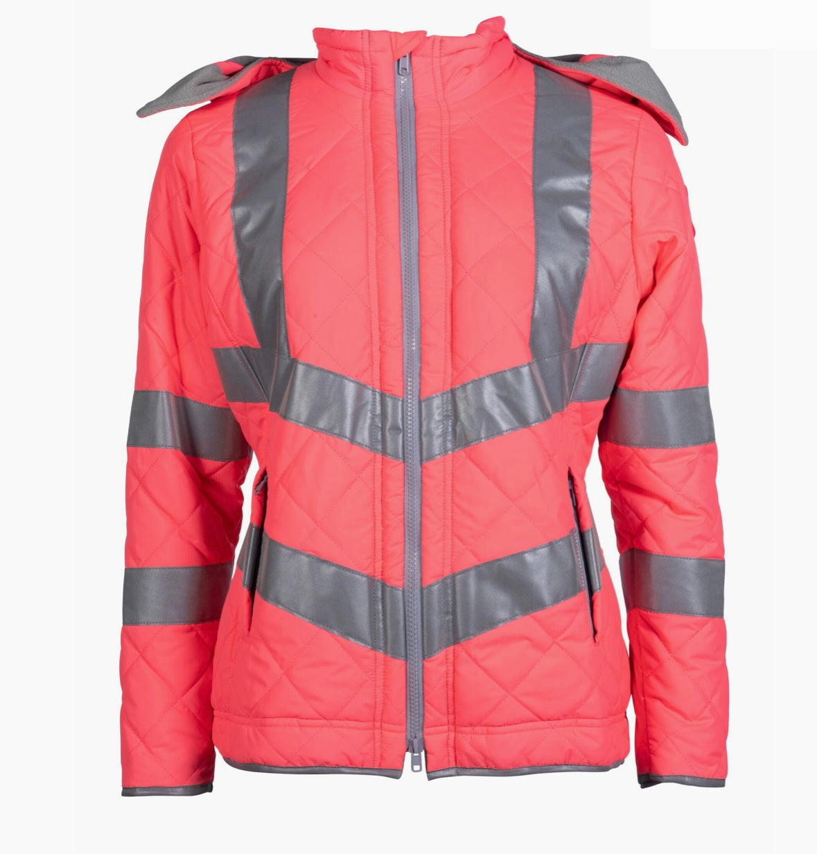New HKM reflective pink padded jacket❣️