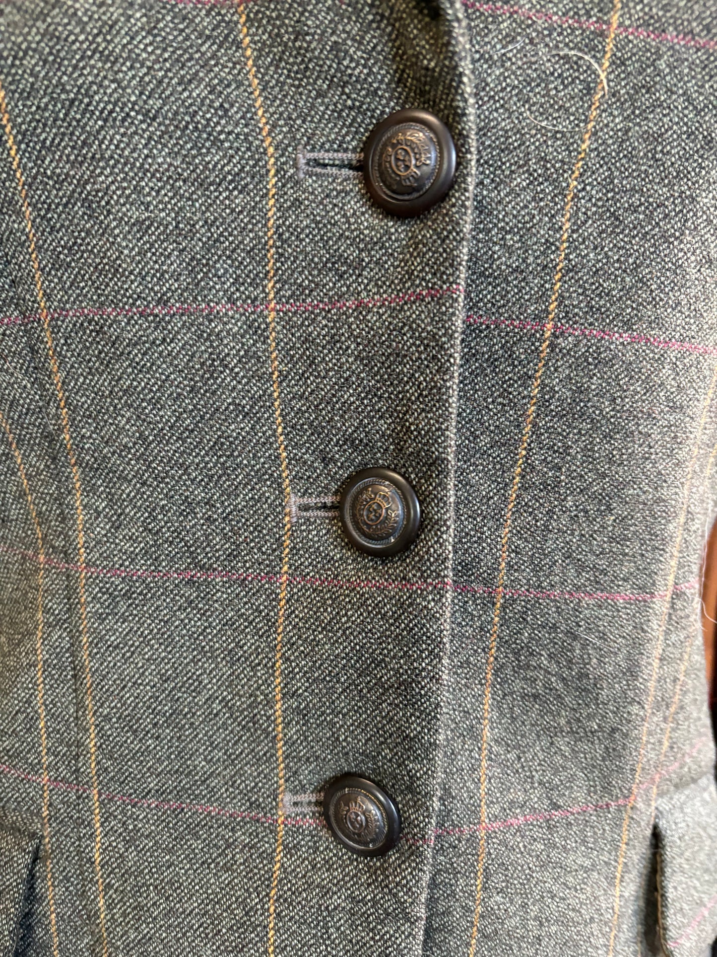 Pytchley green tweed jacket with yellow and red over check FREE POSTAGE 🔵