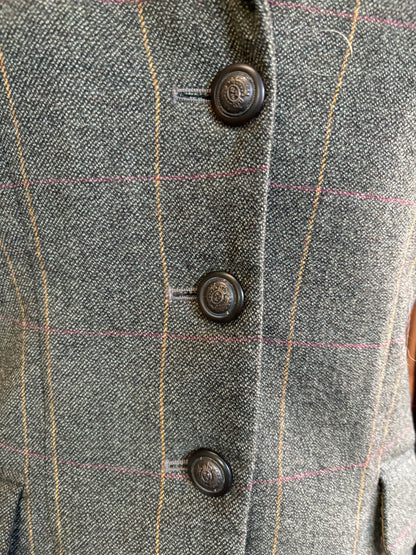 Pytchley green tweed jacket with yellow and red over check FREE POSTAGE 🔵