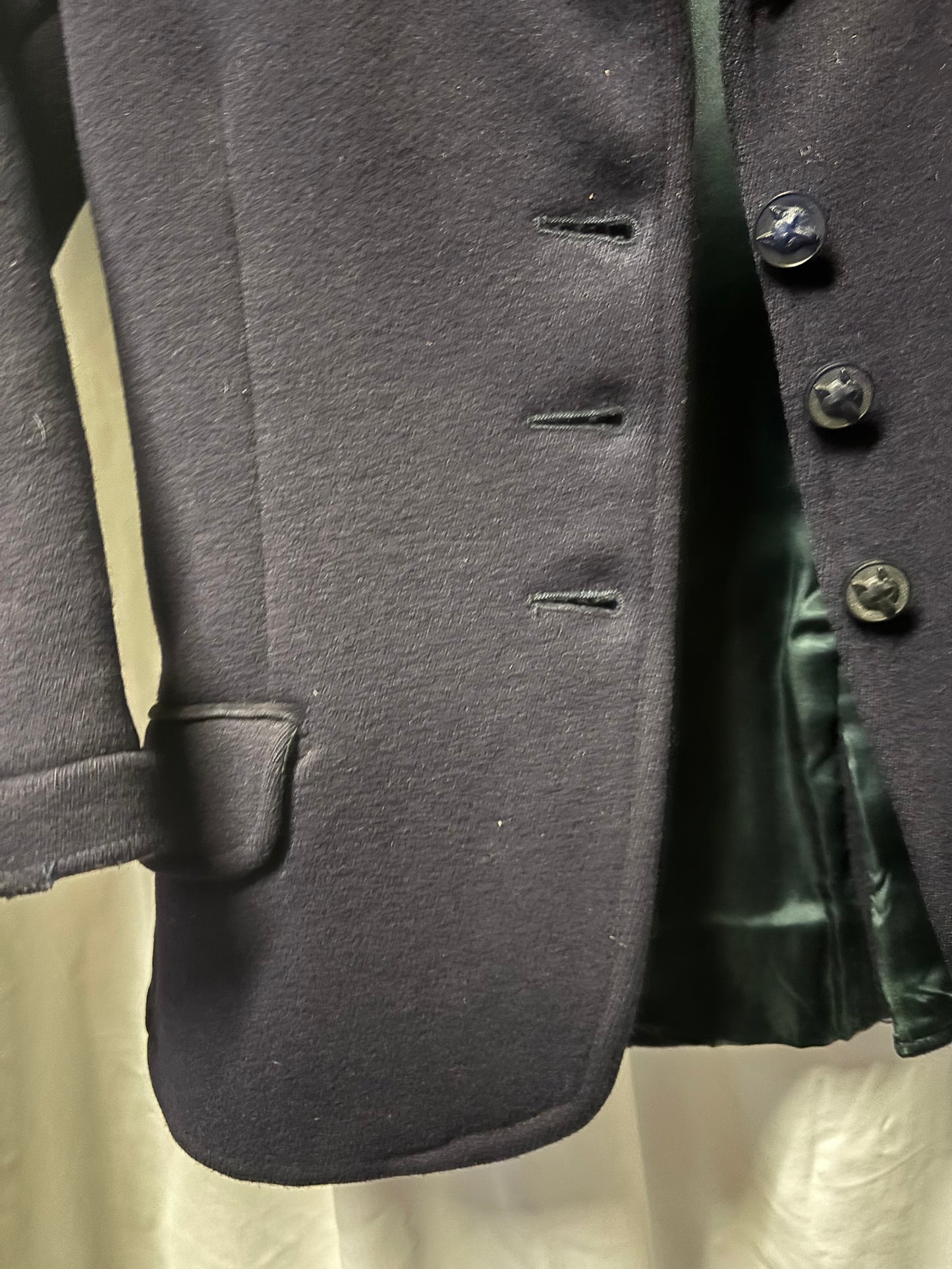 Pretty ponies navy children’s wool jacket size 28 ❣️