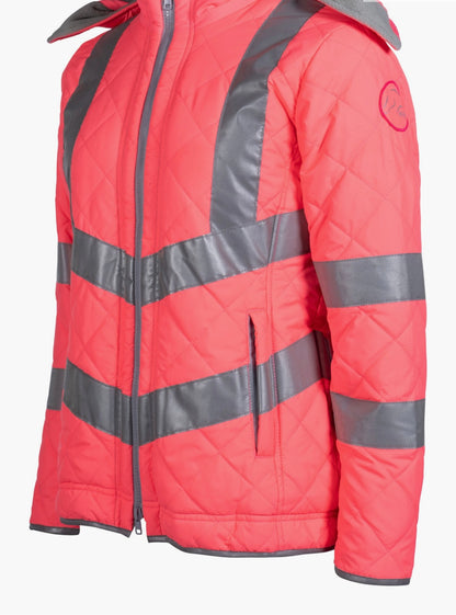 New HKM reflective pink padded jacket❣️