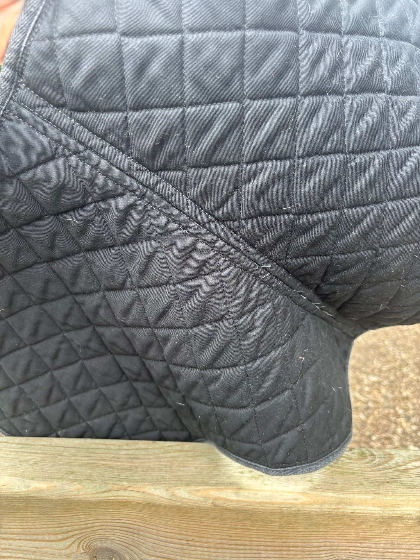 Dinky rug black small numnah