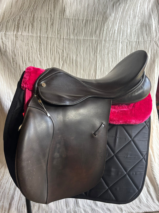 18.5” GFS fieldhouse brown leather GP saddle wide