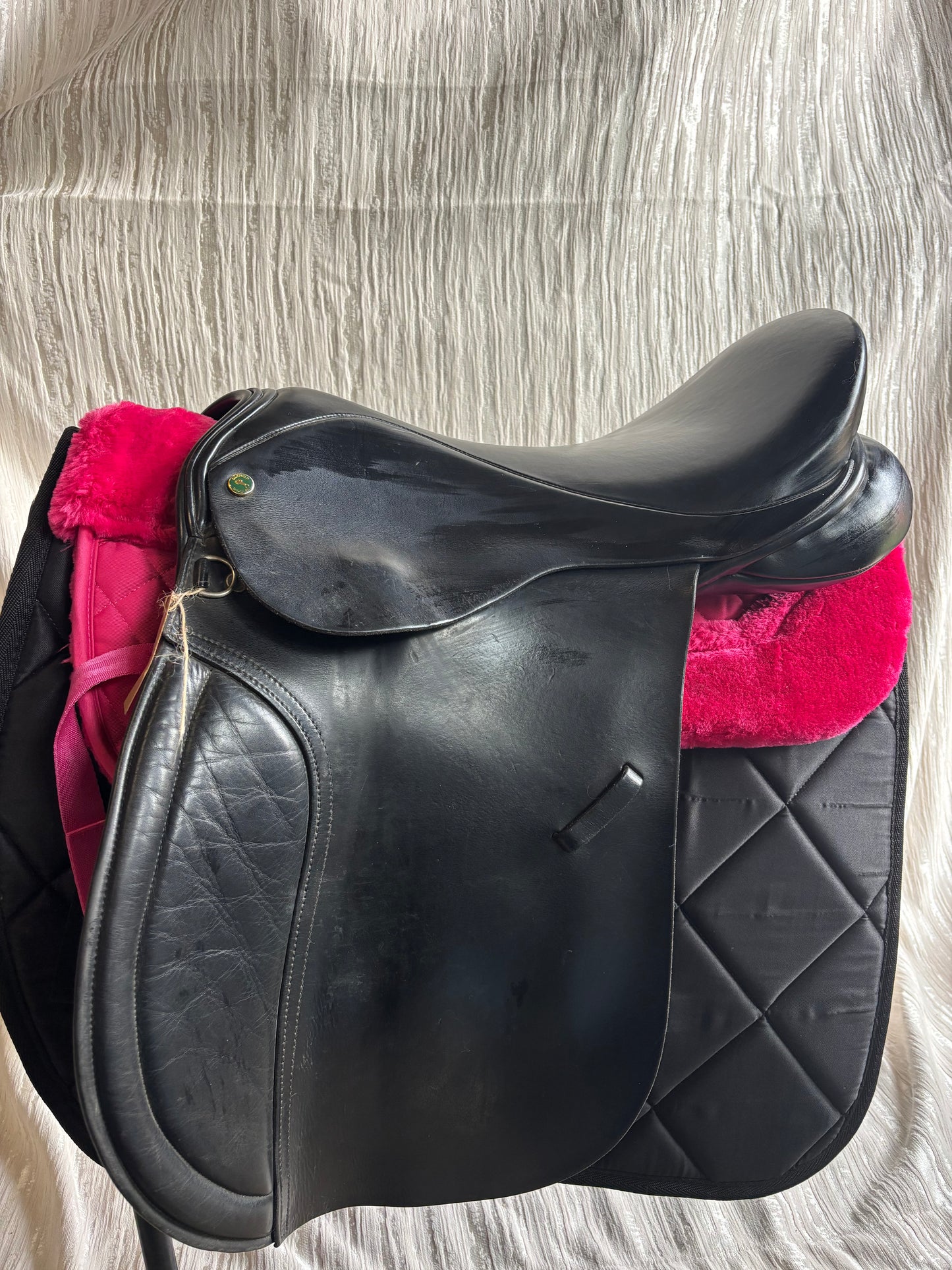 Oakfield 18” black leather WH saddle wide/xwide