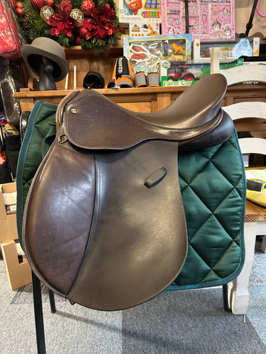 18”  Saferide Walsall English leather saddle Wide fit FREE POSTAGE 🔵