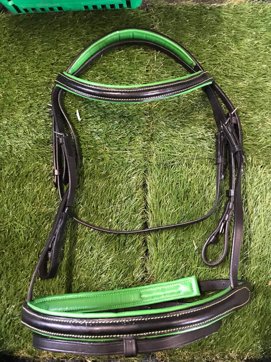 New brown and green full size bridle FREE POSTAGE❤️