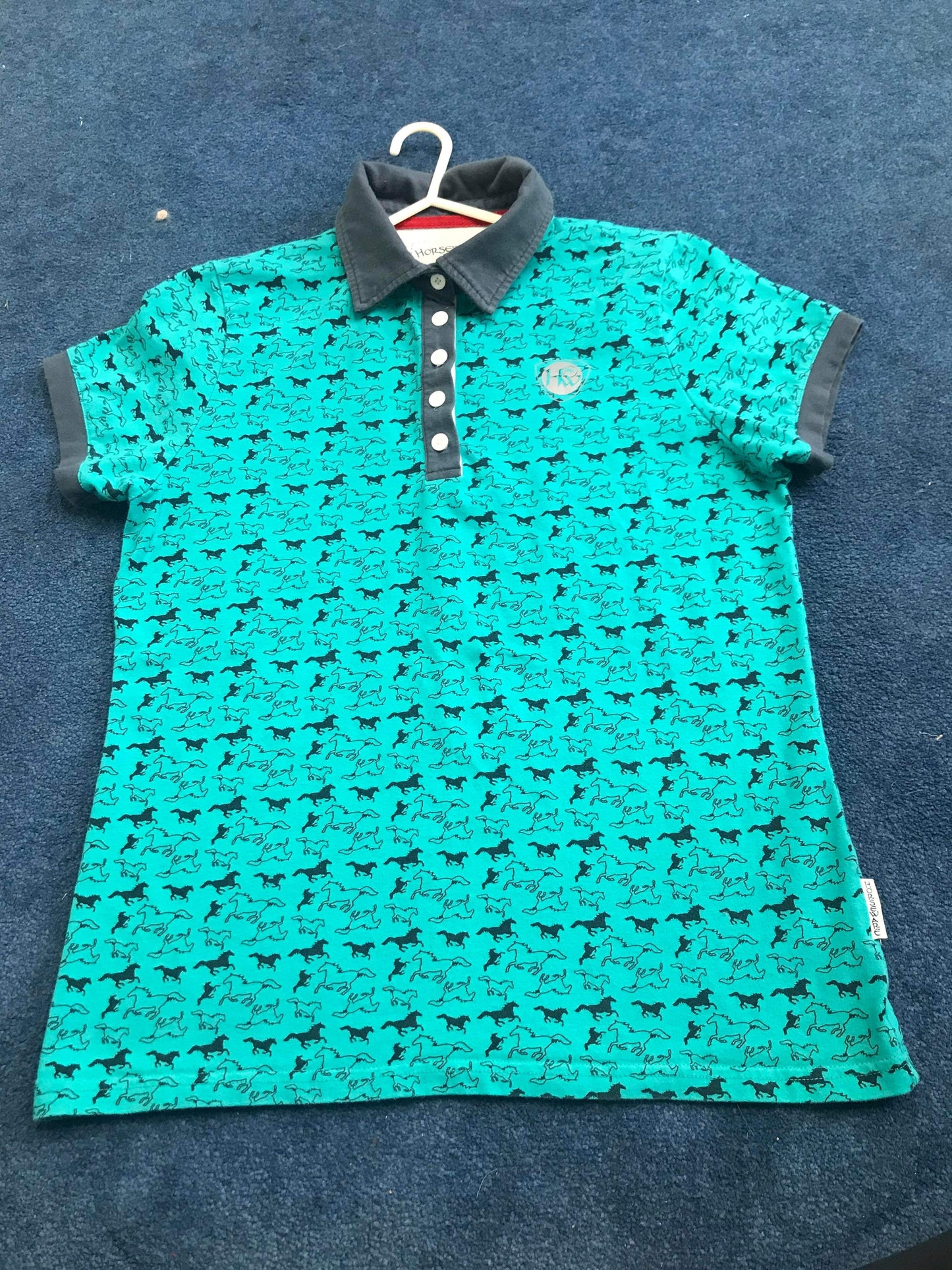 Horsewear green horse print size 14 FREE POSTAGE❤️
