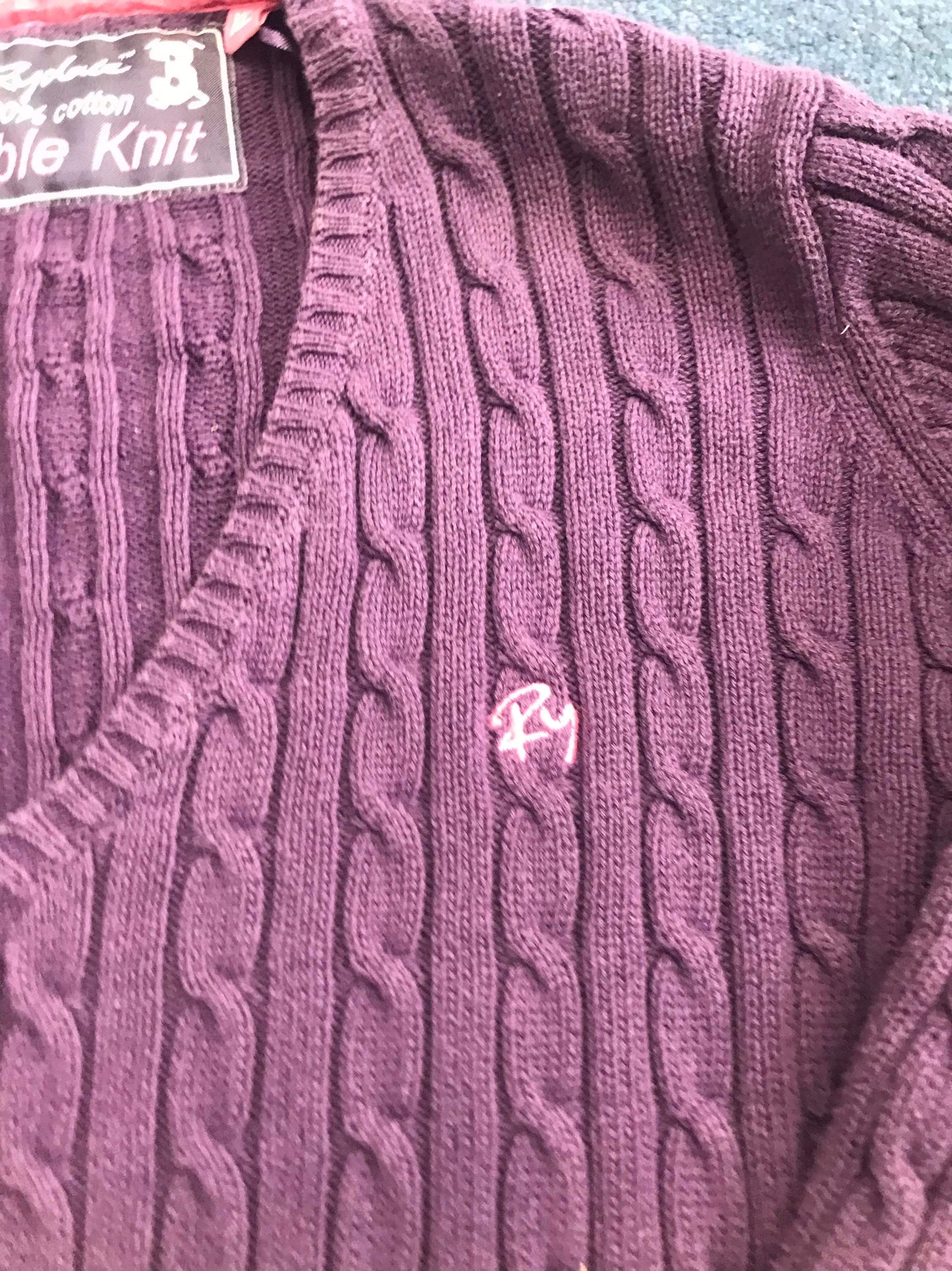Rydale purple cable knit xl jumper FREE POSTAGE❤️