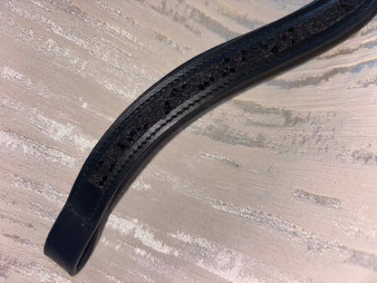 New full black padded crystal curve