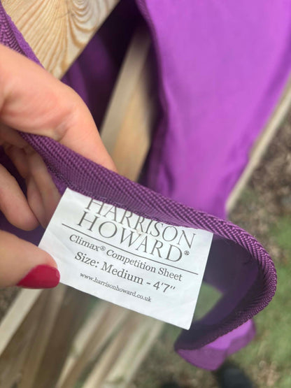 Harrison Howard purple reflective fleece ride on sheet