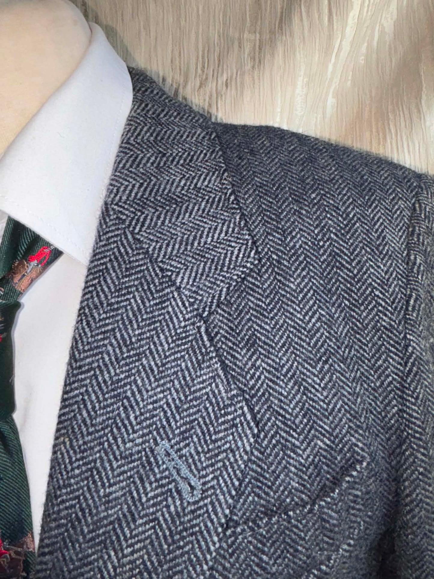 Blue littlewoods tweed jacket 38” (14)