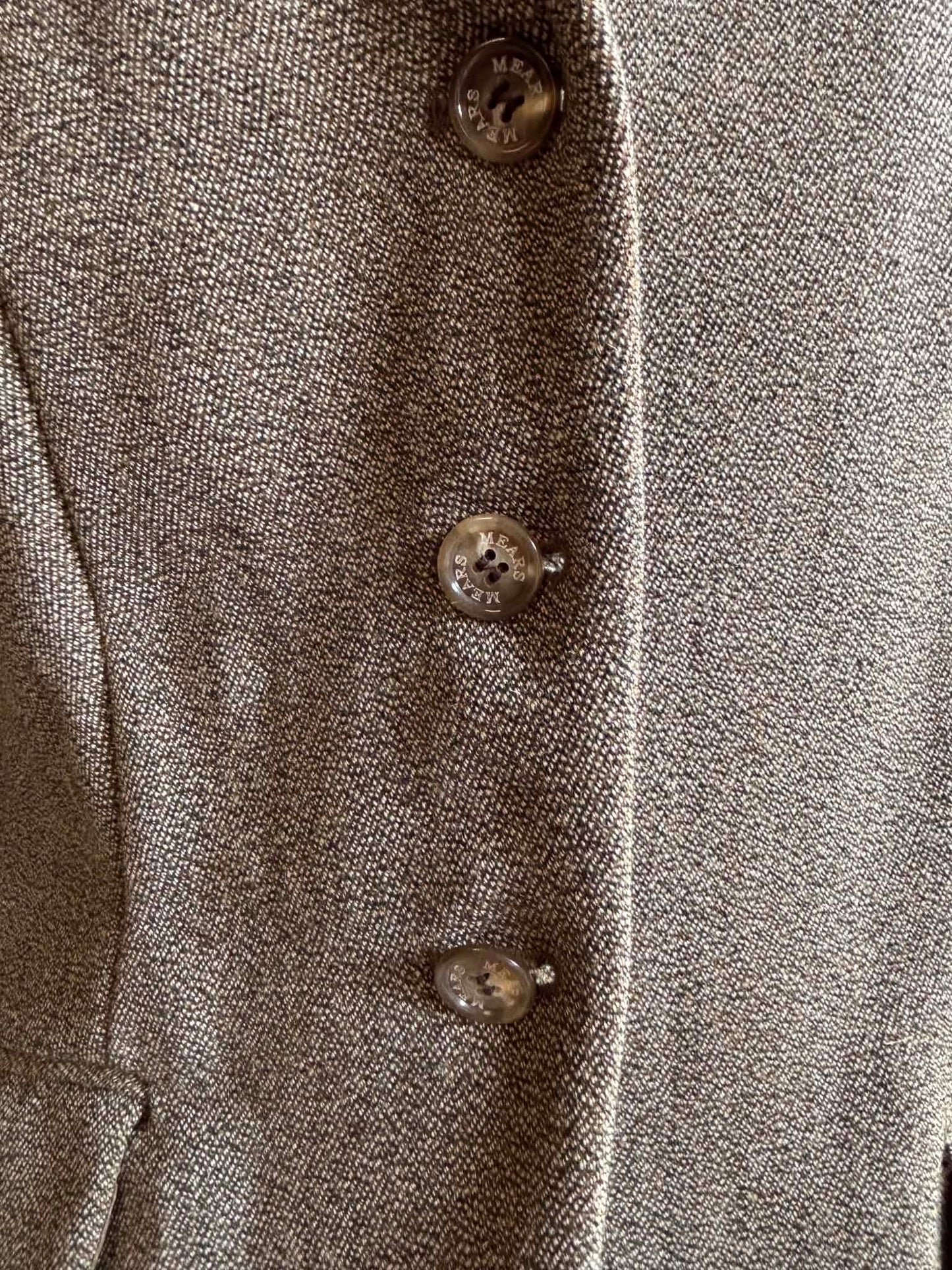 Mears pure wool green tweed jacket  42” (18)