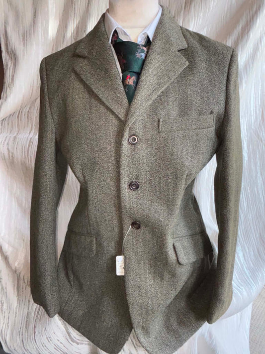 Mears keepers Mens Green pure wool tweed jacket 40”