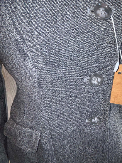 Caldene blue pure wool tweed jacket size 38” (14)