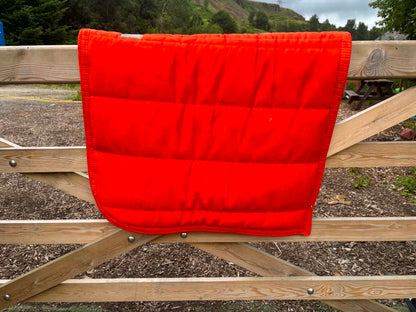 Qhp bright orange thick Polly pad style saddle cloth