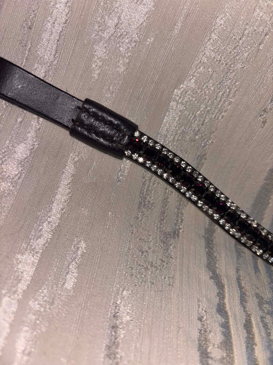 Silver and purple Amythist browband cob brown