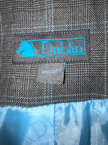Dublin grey and blue checked jacket size 40” (16)