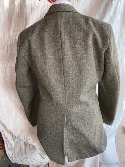 Mears keepers Mens Green pure wool tweed jacket 40”