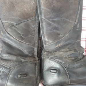 Used brogini long riding boots, black, size 4 FREE POSTAGE ✅
