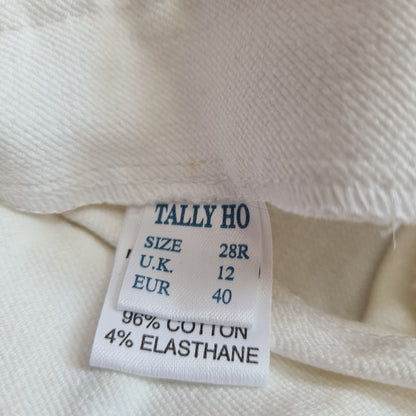 NEW Tally Ho white breeches size 12 FREE POSTAGE☆