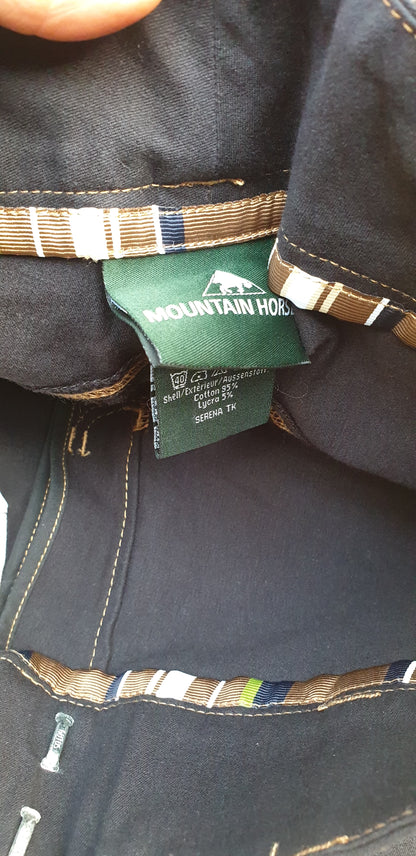 NEW black denim Mountain  Horse breeches size 24" FREE POSTAGE