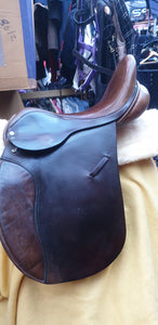 18" Ideal med fit brown hunter saddle FREE POSTAGE 🔵
