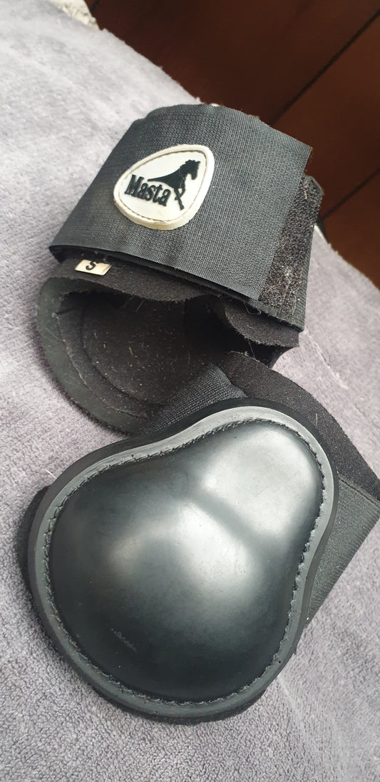 Masta black small size fetlock boots