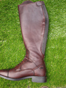 Rhinogold Brown leather Riding boots FREE POSTAGE ✅